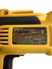 DEWALT DWD112 VSR Electric Drill, Keyless Chuck, 8.0-Amp, 3/8-Inch